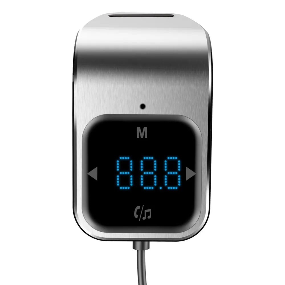 Nulaxy FM Transmitter Anti-slip Wireless Bluetooth Handsfree Car Kit Car Audio MP3 Player FM Modulator With Dual USB Car Charger Nulaxy FM Transmitter Anti-slip Wireless Bluetooth Handsfree Car Kit Car Audio MP3 Player FM Modulator With Dual USB Car Charger