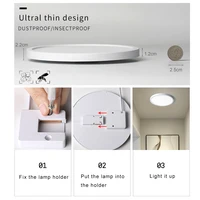 Led Panel Light 6W 9W 13W 18W 24W Surface Ceiling Downlight AC85-265V Round Ceiling Lamp For Indoor Home Lighting 2