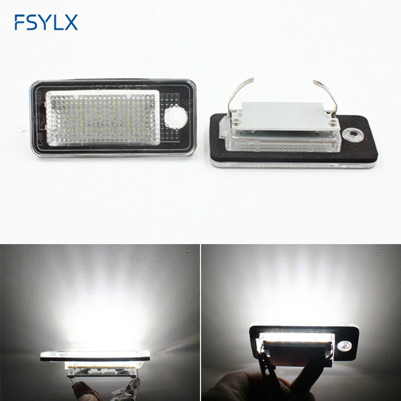 audi a4 b6 number plate light