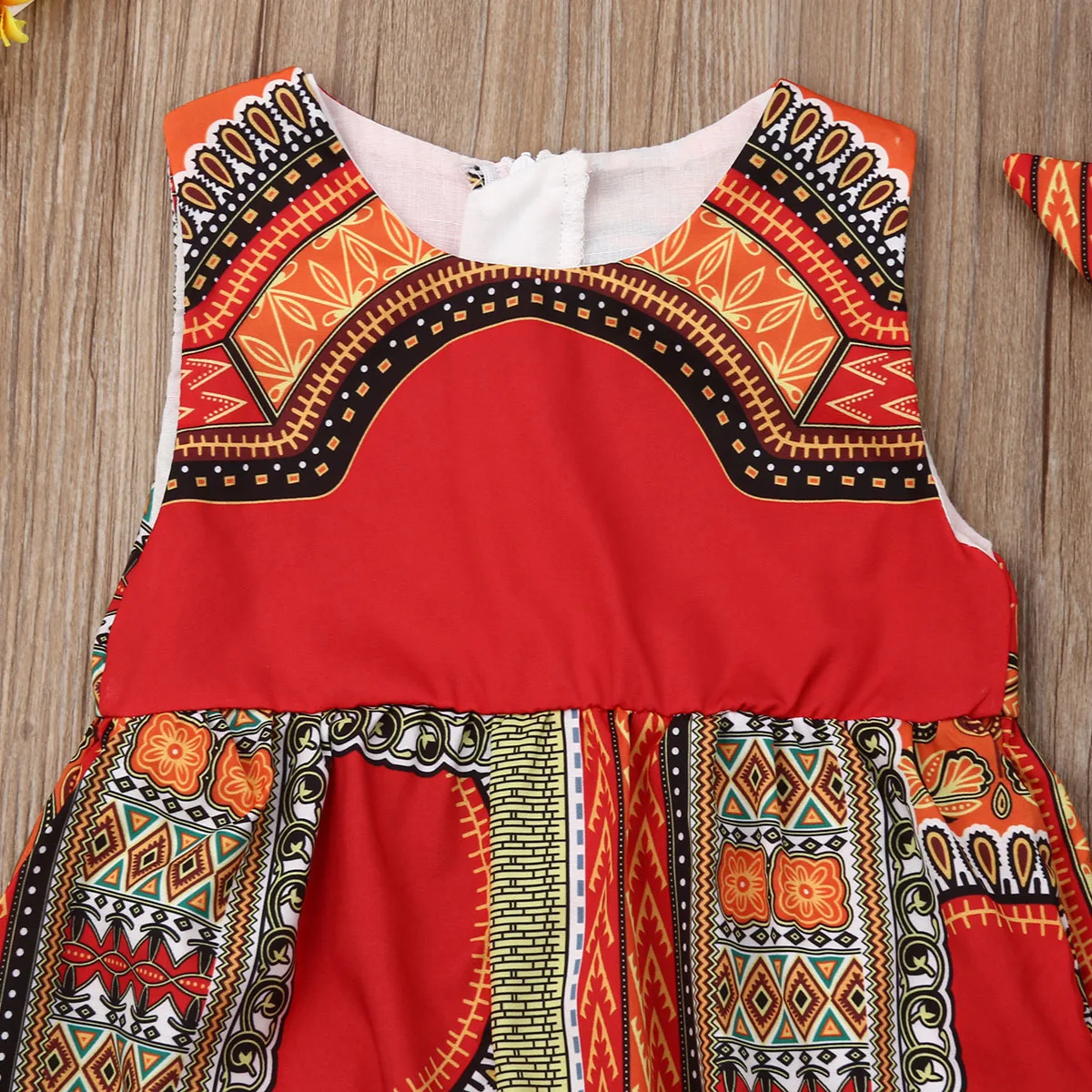 Детская летняя одежда Детский комбинезон в африканском стиле для маленьких девочек детский комбинезон без рукавов От 6 месяцев до 5 лет
