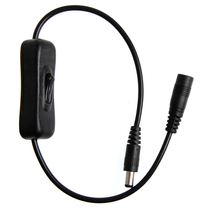 

OOTDTY 1PC DC In-Line Power Switch ON/OFF 2.1mm/5.5mm Cable Jack Plug 12V LACA