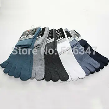 

2 pairs High Quality Men's Knit Cotton Geta Tabi Fingers Five Toe Socks Stockings Hosiery Socks for Women Men