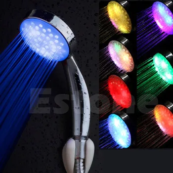 

Colorful LED Light Stainless Steel Round Rain Bathroom Shower Head