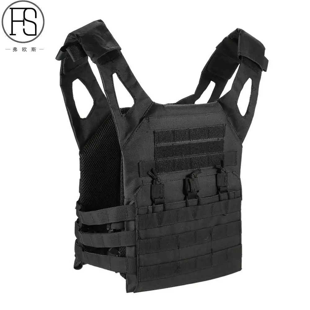 Высокое качество JPC 1000D Тактический военный Molle Plate Carrier JPC жилет страйкбол Пейнтбол Охота полицейский открытый жилет SWAT жилет - Цвет: Black