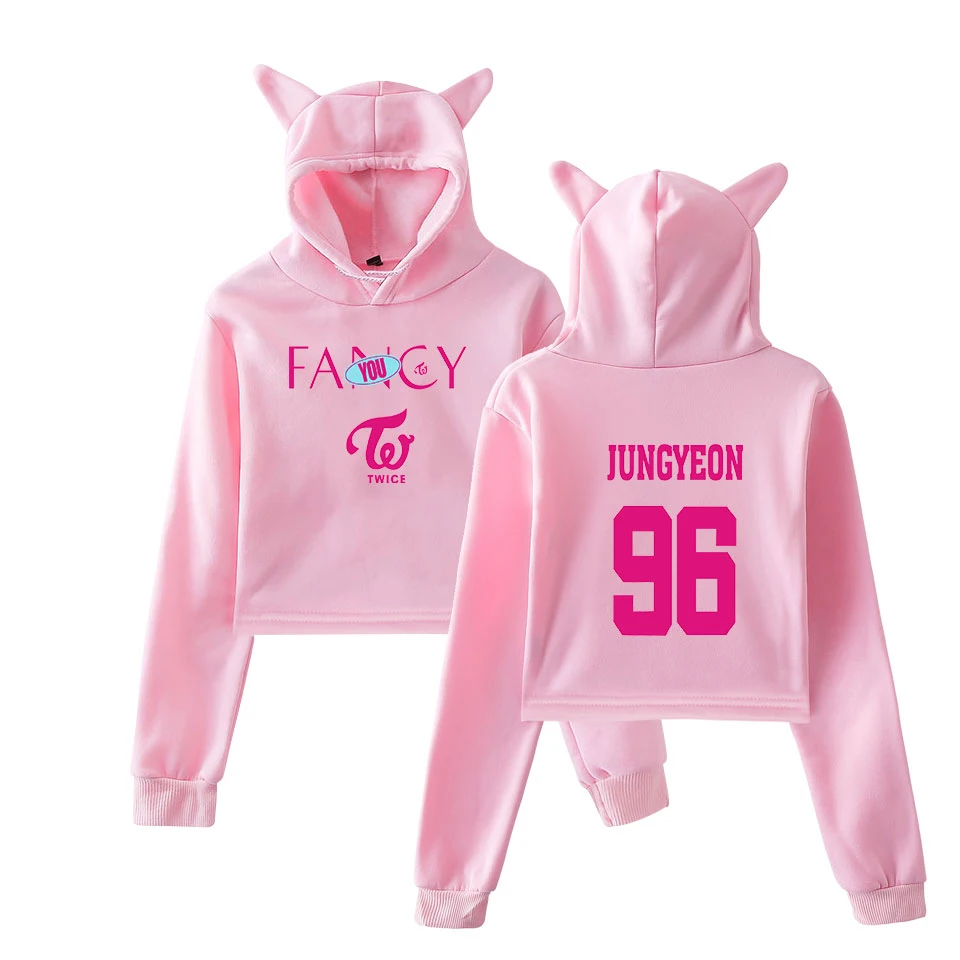 Womens Hoodies Twiceland Hoodie Twice Fancy Crop Tops