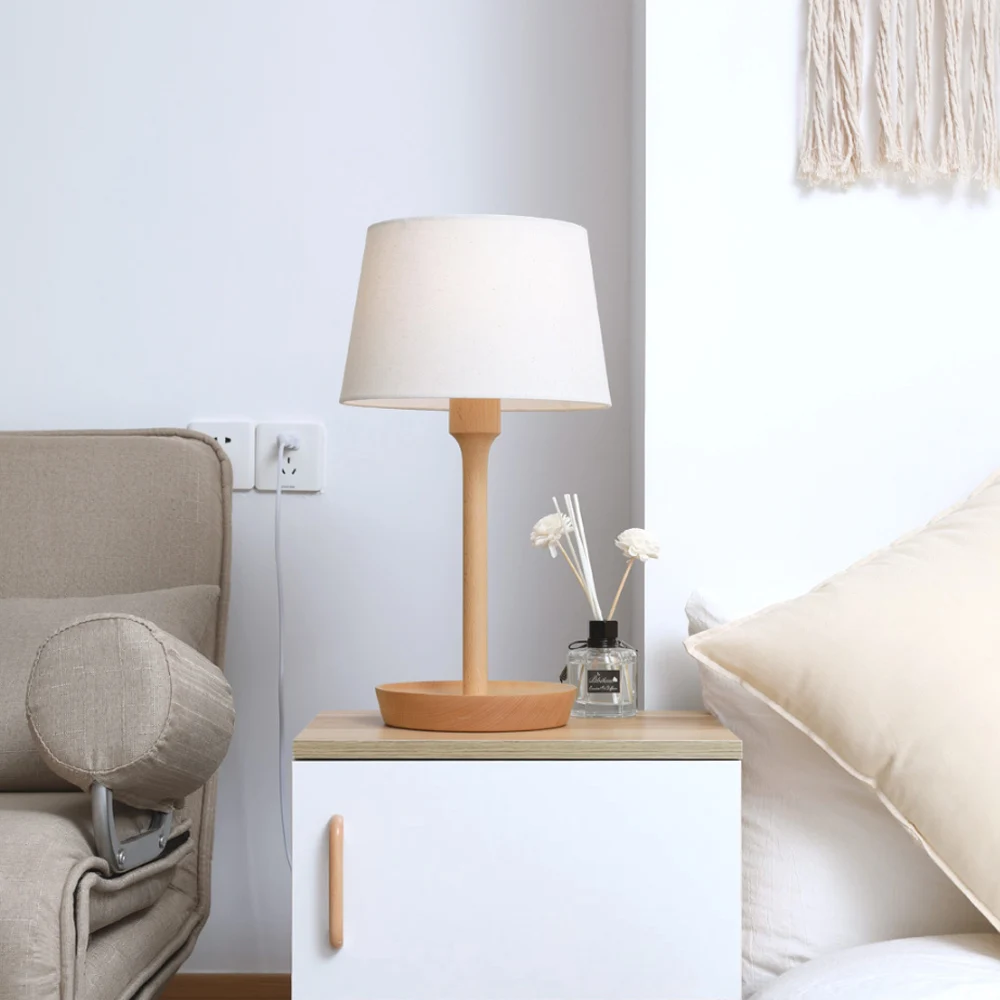 Xiaomi Mijia Bela дизайн Desklamp деревянный Настольный светильник светодиодный светильник E27 лампа для спальни гостиной(лампа не входит в комплект