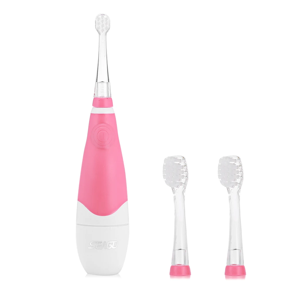 

SEAGO EK1 Professional Electric Toothbrush for Kid Baby Sonic Tooth Brush Intelligent Vibration with 2pcs Brush Head Replacement