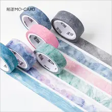 6 Patterns Natural Color Swatch Washi Tape DIY Diary Decoration Planner Scrapbook Sticker Label Masking Tape