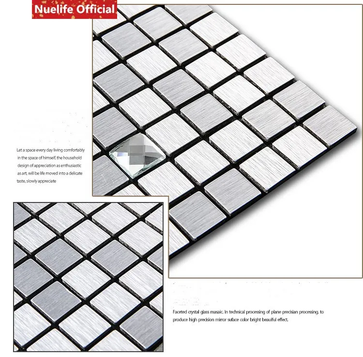 4 шт. самоклеющиеся 3d металлические мозаичные настенные плитки обои водонепроницаемый анти-мягкий мешок спальня пол украшения 3D наклейки на стену