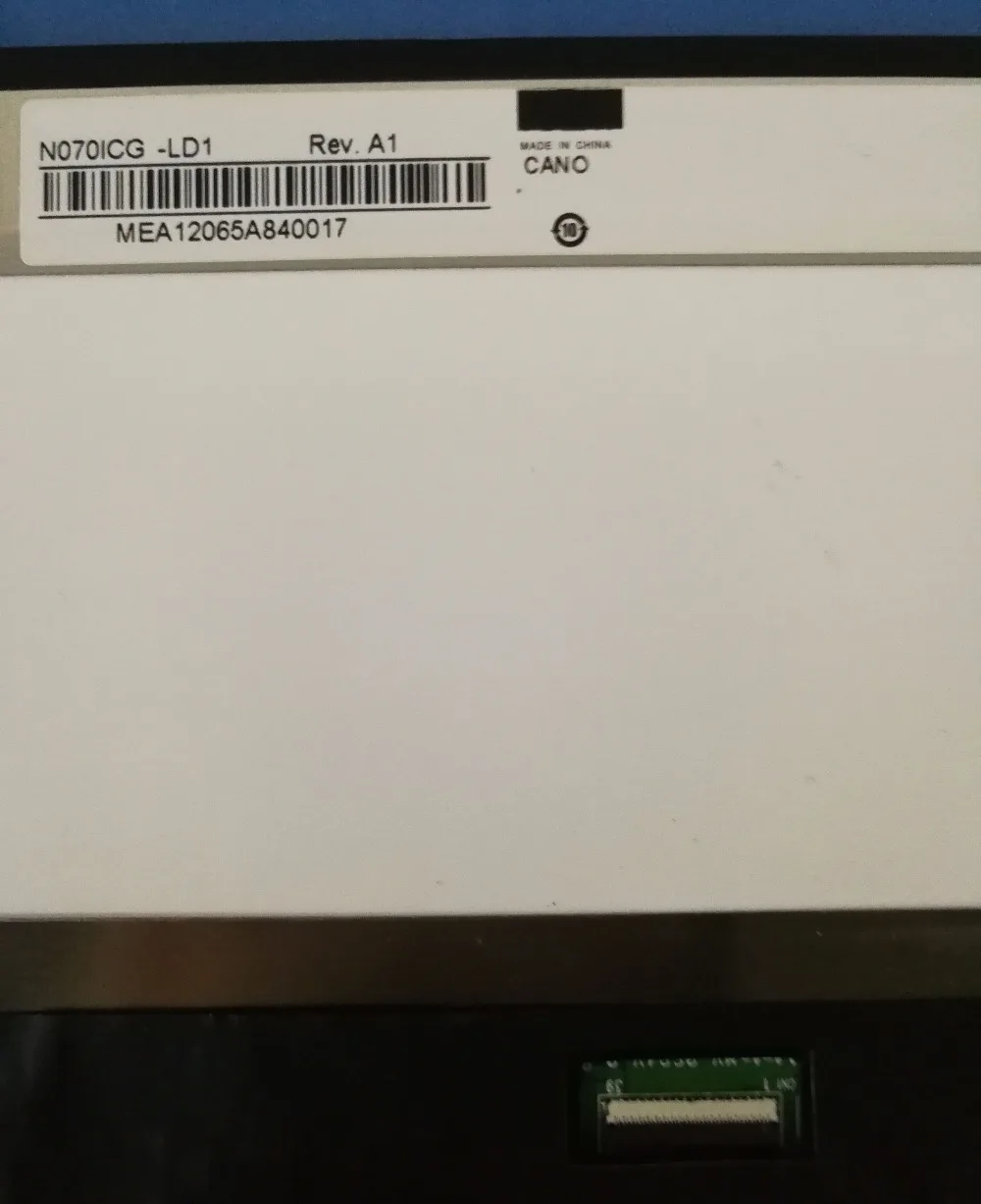 New N070ICG-LD1 39 pin 1280*800 7 inch IPS LCD display screen panel