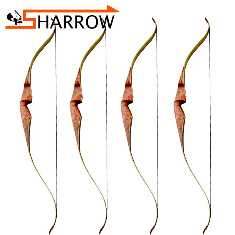 

1 Set 30-60lbs Archery 60inch American Hunting Bow Takedown Bow Not Removable Good Elasticity and Stable Performance Hunting