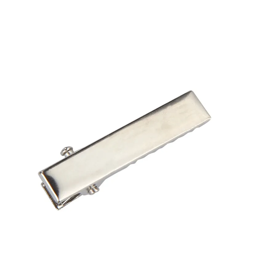 50pcs Metal Double Prong Alligator Clips w/Teeth for DIY Hair Bows Craft hair clip 32mm