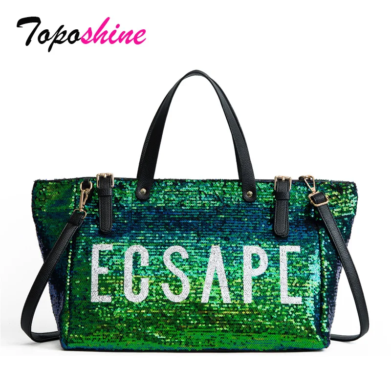 

New European and American Fashion Personality Sequins Glitter Handbag Messenger Bag Shoulder Messenger Bag Casual Temperament