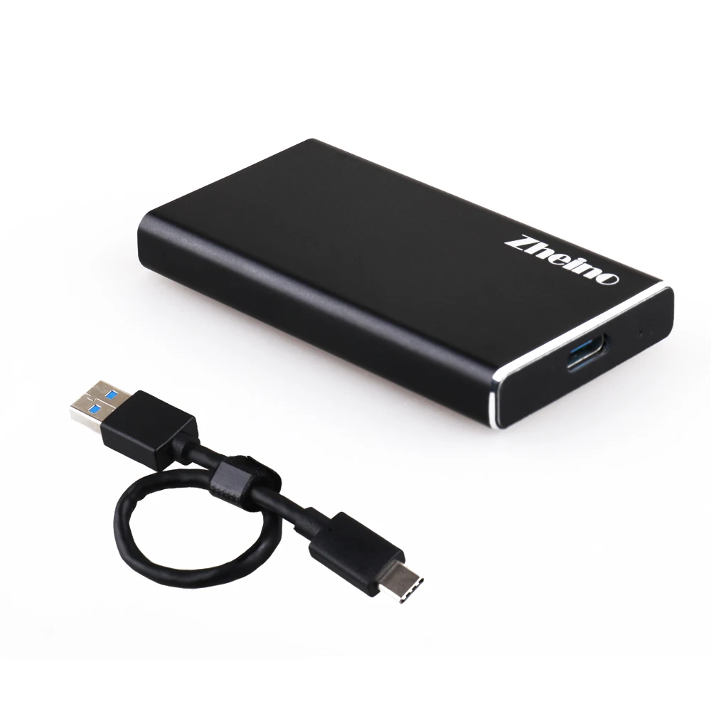 Zheino type-C для MSATA USB 3,1 чехол для жесткого диска внешний корпус SSD, HDD Чехол - Цвет: 31-MA-AC-B