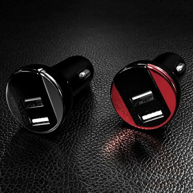 Универсальное автомобильное зарядное устройство с двумя USB портами 5 В/2 4 А и ЖК