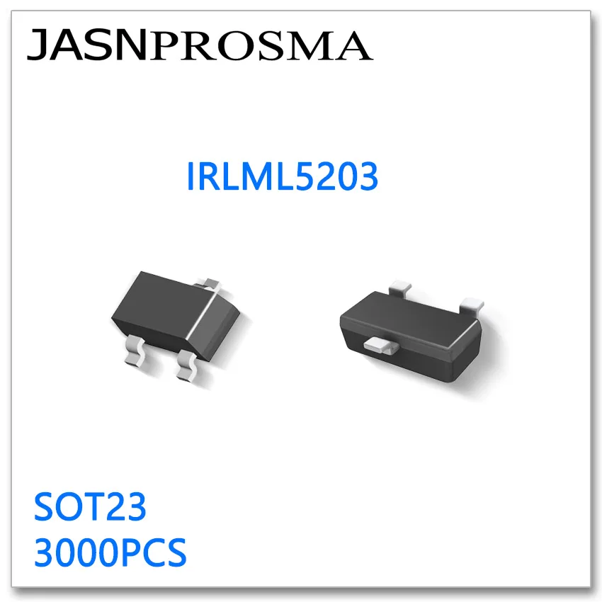 

JASNPROSMA IRLML5203 SOT23 3000PCS P-Channel 20V 30V High quality Made in China IRLML 5203 IRLML5203GPBF