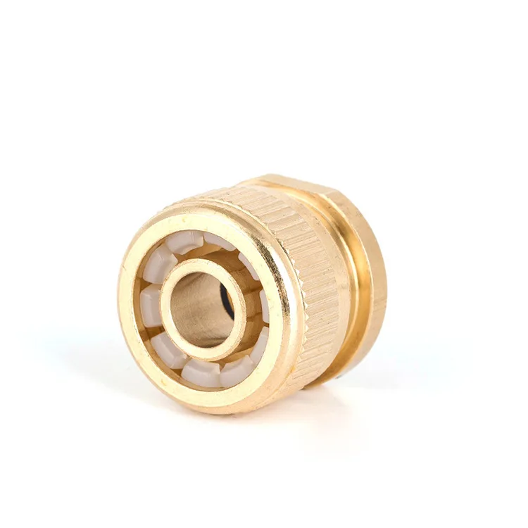1/2" Copper Metal Threaded Water Pipe Connector Tube Tap Snap Adaptor Hose Pipe Connector