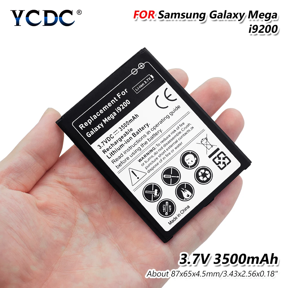 YCDC 1 шт. 3500 мАч 6 3 В постоянного тока сменный литий ионный аккумулятор для Samsung Galaxy