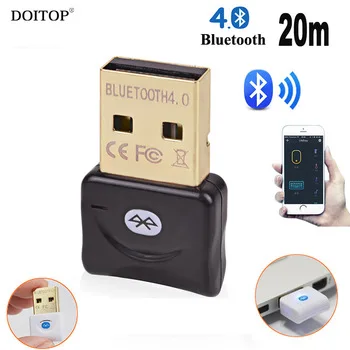 DOITOP Mini USB Wireless CSR 4.0 Bluetooth Dongle Adapter Bluetooth Audio Transmitter Bluetooth Music Receiver for XP win7/8/10