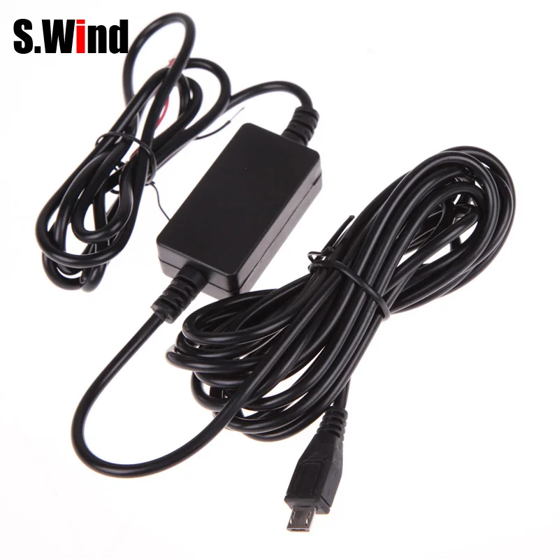 DC12V to 5V Inverter Converter Micro USB Hardwire Car Charger for GPS