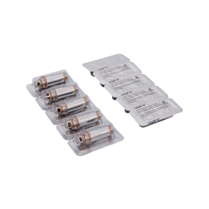 5pcs Original Aspire Cleito Coil Dual Clapton Coil Evaporator 0.2ohm 0.4ohm Replacement Atomizer Heads for E Cig Cleito Tank 07