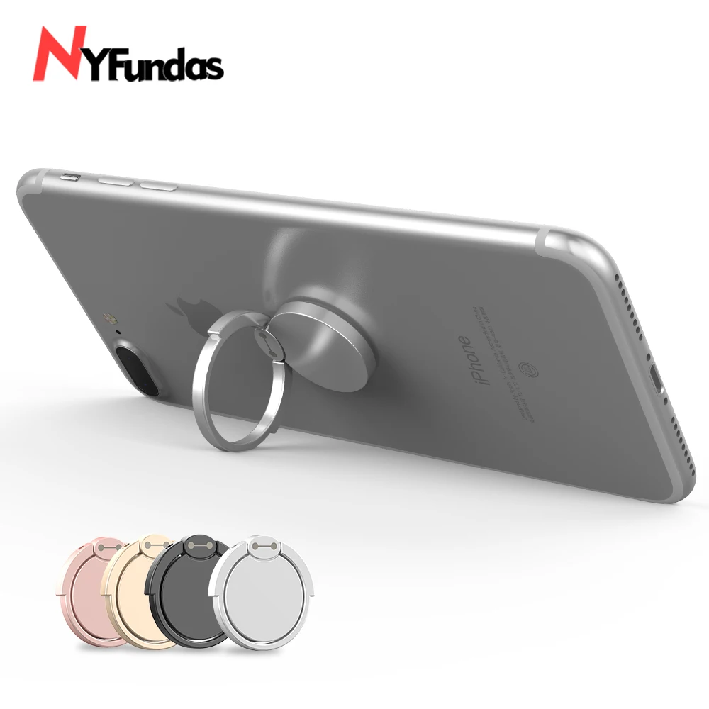 

NYFundas Universal Magnetic Ring Bracket For One Plus 5 6 iphone 7Plus 8 6 6S 5 5S Samsung S9 S8 Plus Note8 Finger Desktop Stand