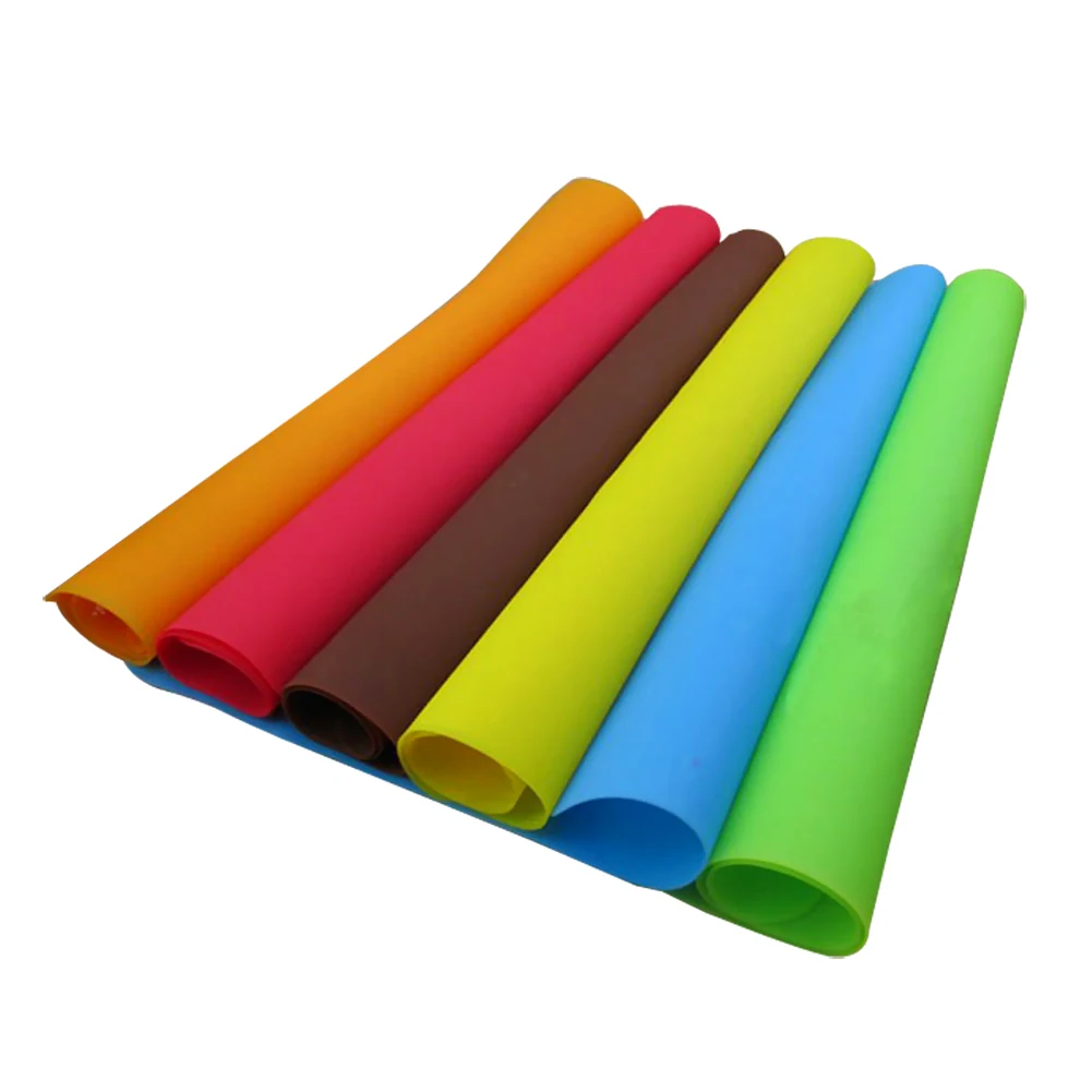 2017 Random Color 1Pc Silicone Mats Baking Liner Silicone Oven Mat Heat