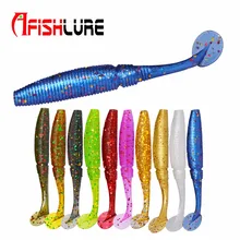 15Pcs/lot 5CM Salt Smell Soft Worm Baits Artificial 1G Curly tail Fishing Lures Excellent silicone Shrimp baits Fishing