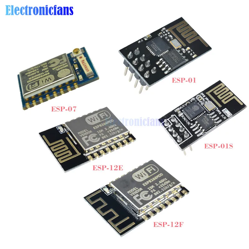 

1pcs ESP8266 esp 01 ESP-01 ESP-01S ESP-07 ESP-12 ESP-12E ESP-12F Serial WIFI Wireless Module Wireless Transceiver
