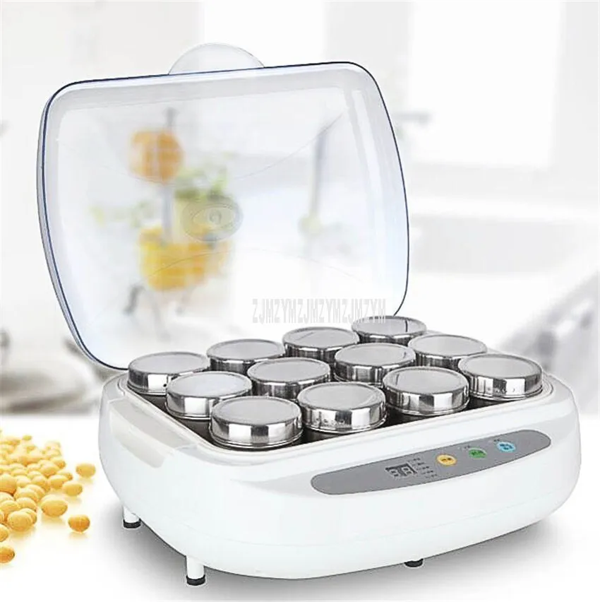 2.8L Intelligent Natto Machine With 24pcs Inner Box Yogurt Maker Rice Wine Making Machine Full Automatic Household Natto Maker