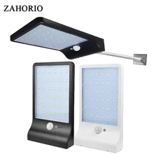 Новейший 450LM 48 светодиодный уличный светильник на солнечной энергии с датчиком движения PIR лампы для садовой безопасности уличный водонепроницаемый настенный светильник s