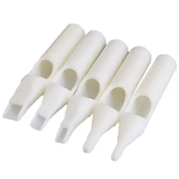 

100pcs Plastic White 13DT Disposable Sterile Tattoo Tips Tubes Permanent Makeup Tattoo Nozzles Tubes Tattoo Machines Tattoo Tips