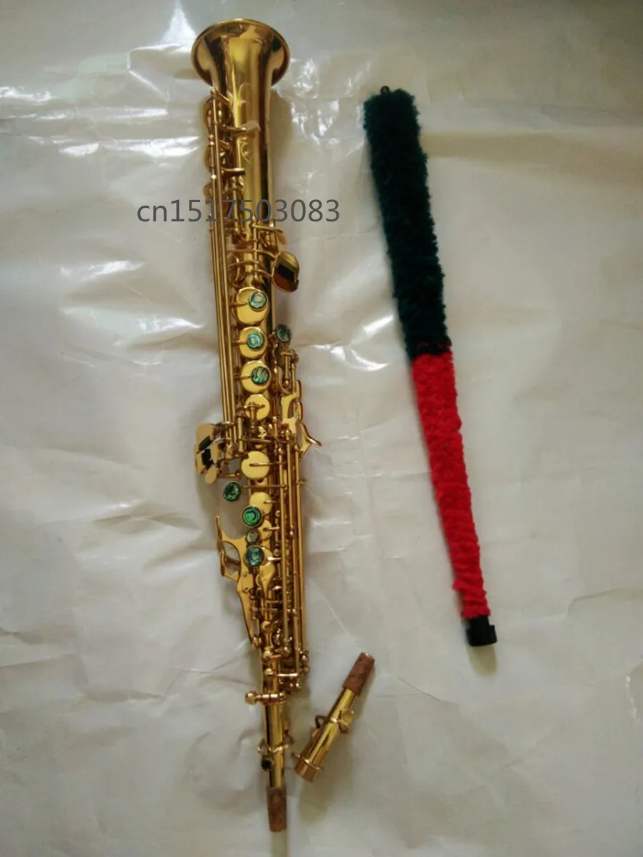

Saxophone Electrophoresis of gold Soprano Saxophone hot top musical instruments Sax soprano professional degree free freight