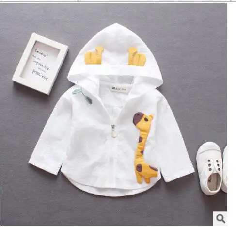 

2018 Summer Style Korean Girls Outerwear Children's Sun Dresses Cartoon Cute Multi-color UV-proof Top Free Shipping