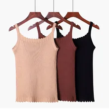 Новинка, летний вязаный короткий Шелковый жилет, тонкий сексуальный с кружевным ремешком