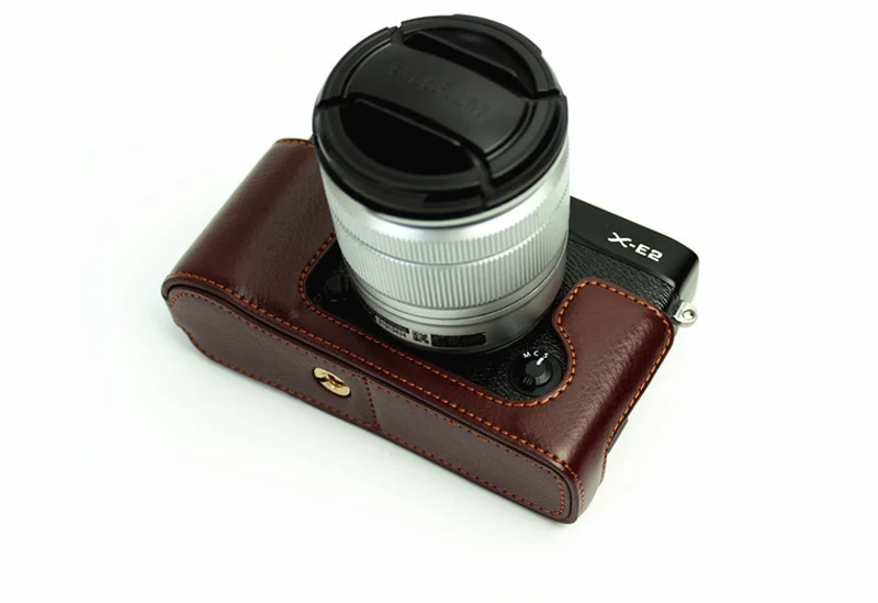 Чехол из натуральной кожи для Fujifilm Fuji XE2 комплект полукорпуса сумка камеры с