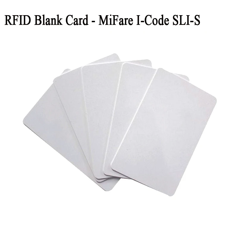 Philips i code II blank card icode2 icode sli sli-x sli-s white card tag protocol ISO 15693 cr80 size rfid 13.56mhz