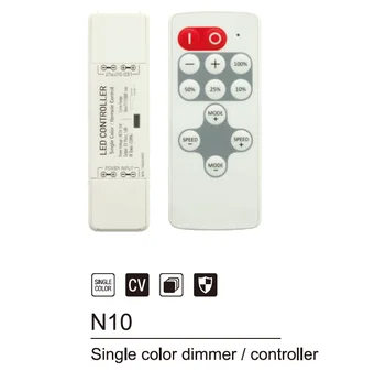 

DC5-24V Nano new single color/CCT/RGB/RGBW wireless RF remote led dimmer controller for led strip light