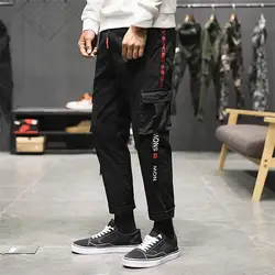 Мужские повседневные брюки 2019 летние брюки мужские брюки Slim Fit Брюки карго хлопок Jogger Свободные карманные уличные штаны по лодыжку