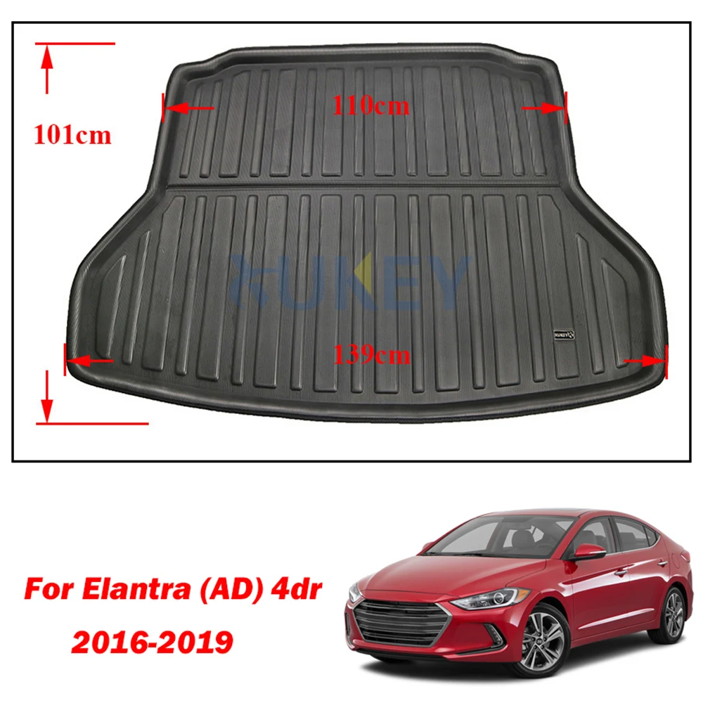 Подкладка багажника для Hyundai Elantra Avante 2016 2017 2018 2019 подкладка задний багажник коврик