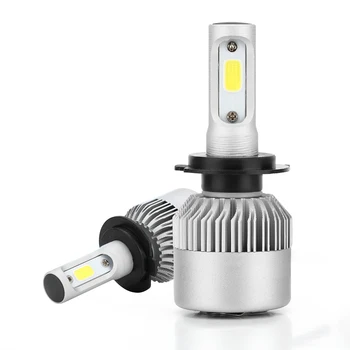 

2 X H7 S2 LED Car Truck SUV Headlight Bulb 36W 3600LM 9V-36V IP68 Waterproof 6000K Cold White 200M Light Range 360 Degree Beam