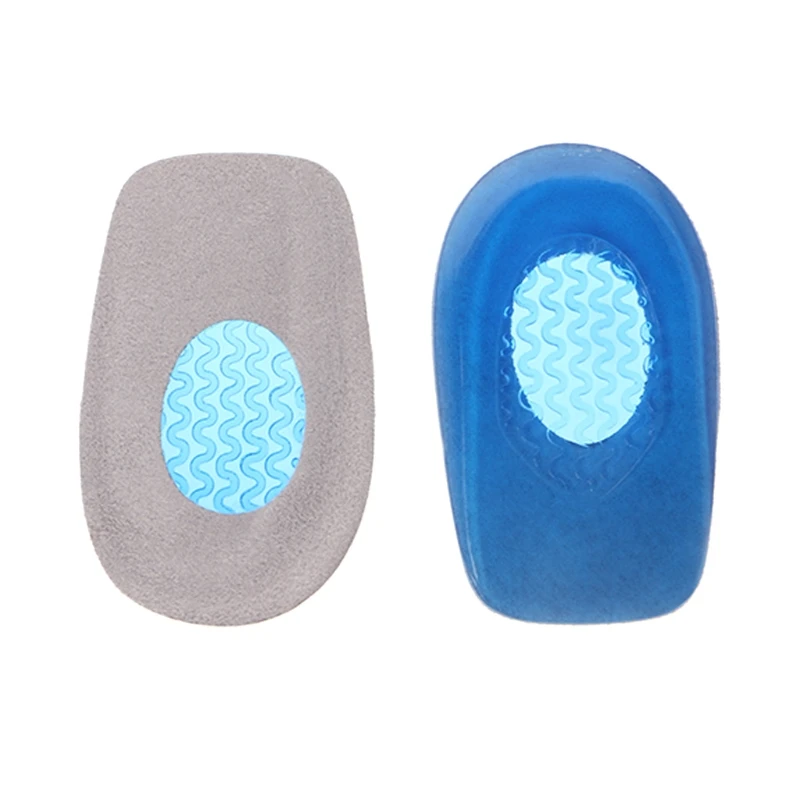 

1PAIR Blue Heel Care Half Shoe Pad With Gel Buffering Massage Pain Relief Insole Support Cushion Fashion New Brand S/L