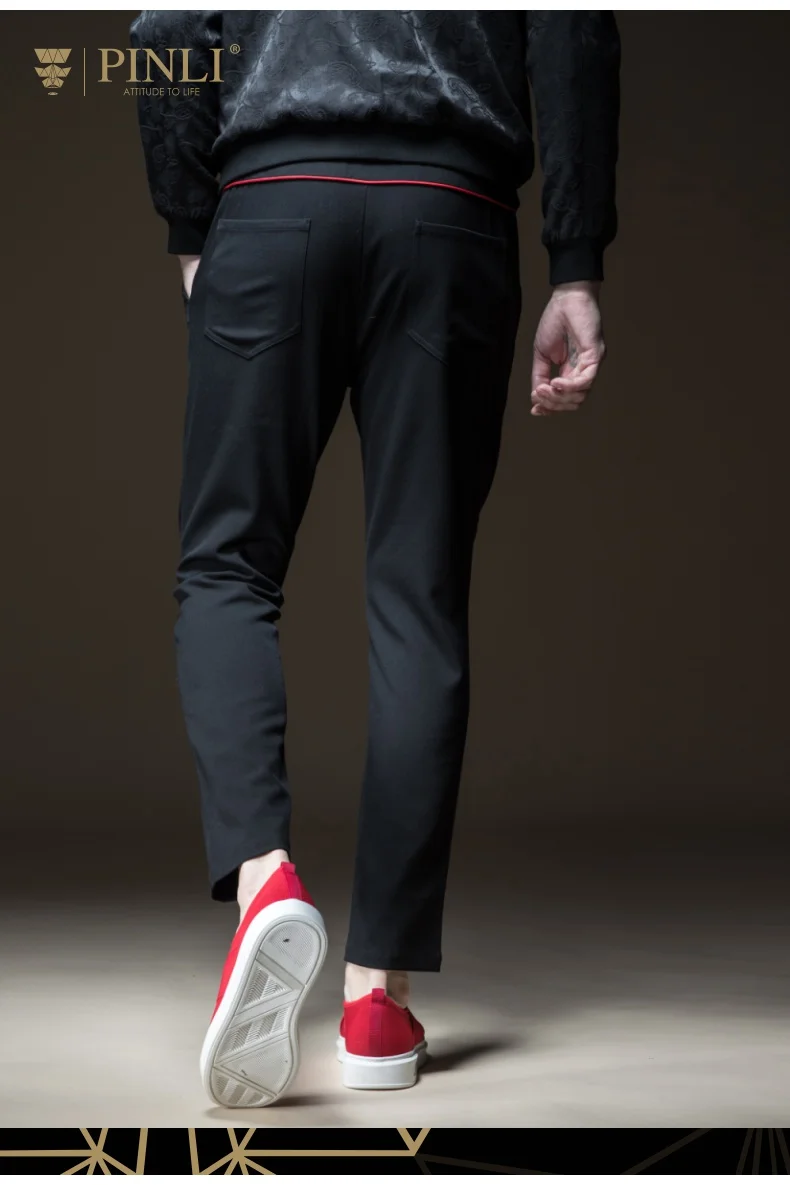 Jogger спортивные брюки предлагают карандаш брюки Mid свободные Pinli Pin Lai Новый стиль Мужская одежда, чистый цвет, маленькие ноги, брюки, B183517462