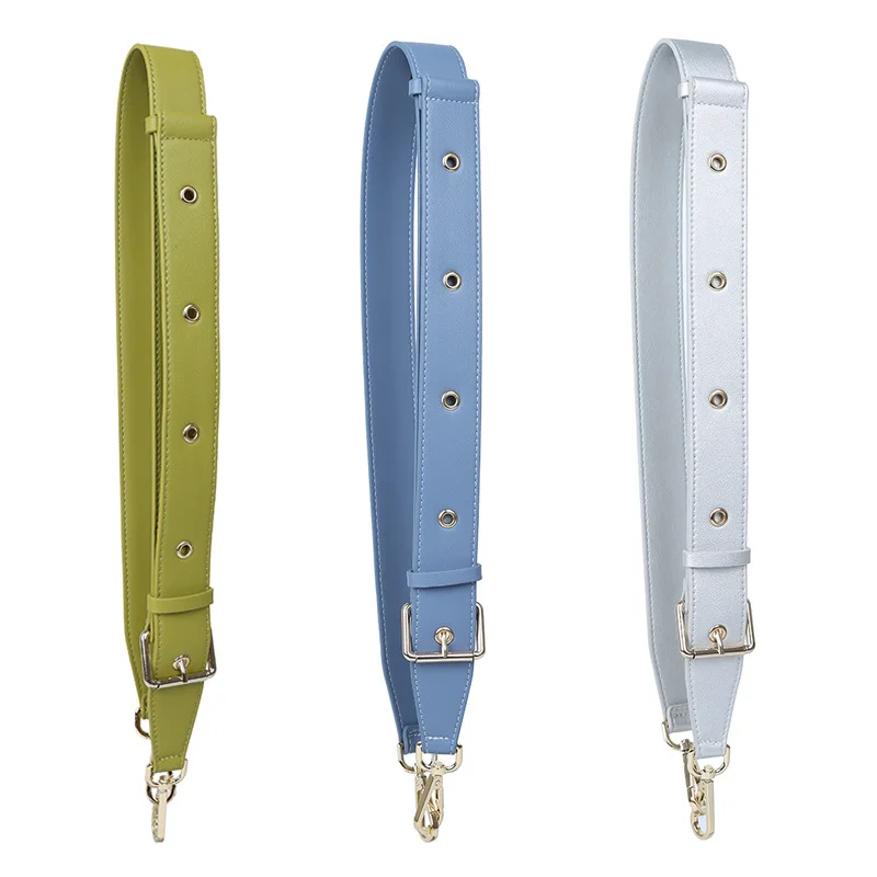 

Adjustable Female Bag Strap PU Leather Long Shoulder Bag Strap For Crossbody Solid Color Women Handbag Accessories Replacement