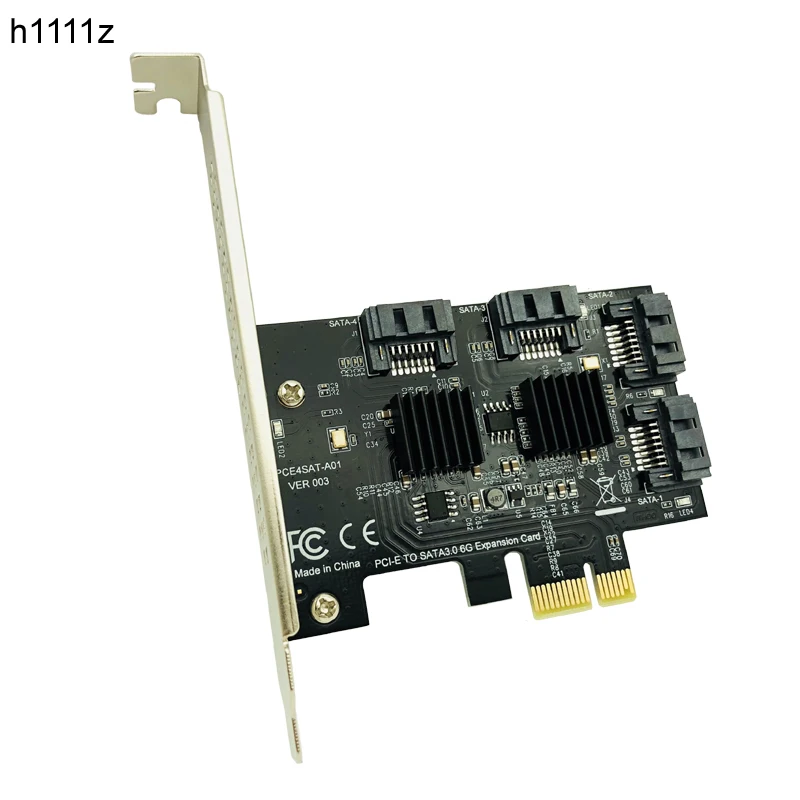 

H1111Z Add On Cards PCIE to SATA Card/HUB/Controller SATA3 PCI-E/PCIE SATA 3 PCI Express SATA 4Port Multiplier Expansion Adapter