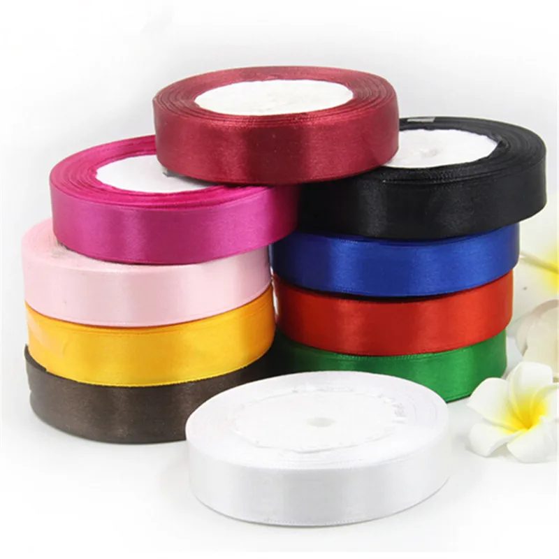 

Hot sale 25mm Pretty Silk Satin Ribbon 22M Wedding Party Decoration Invitation Card Gift Wrapping Scrapbooking Supplies Riband