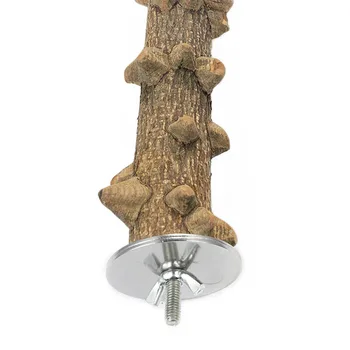 

2pcs Wood Birds Perch Toys Safe Eco-friendly Parrots Standing Holder Paws Grinding Tool FP8
