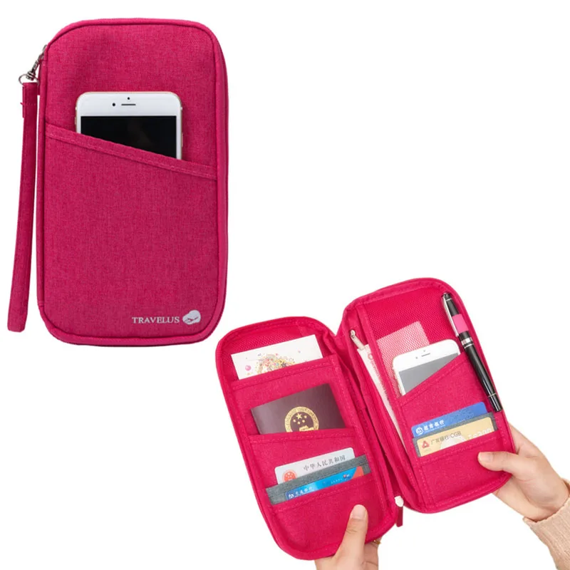 Fashion Woman Credit Card Storage Bag Travel Waterproof Multifunction