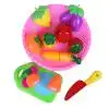 Дети пластик фрукты овощи резка игрушечные лошадки набор образовательных игрушка для детей подарок
