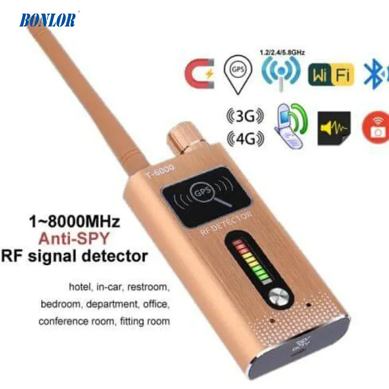 

High Sensitivity Portable Wireless Signal Detector for 1.2G/2.4G/5.8Ghz Wireless Cam & 2G/3G/4G SIM Card & Hi-speed GPS Locator
